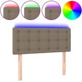  LED uzglavlje smeđesivo 100x5x78/88 cm od tkanine | shoptok.hr