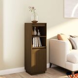 vidaXL Visoka omara rjava 37x34x110 cm trdna borovina Cene