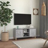 The Living Store TV omarica z lesenimi nogami betonsko siva 103,5x35x50 cm - TV Omarica, (21427918) Cene