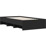 vidaXL Okvir za krevet crni 90 x 190 cm od konstruiranog drva Cijene