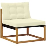  Set vanjskih sofa 6 kom. Prirodna i krem Čvrsto drvo akacije | shoptok.hr