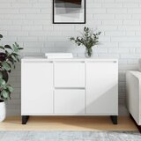 vidaXL Komoda bijela 104x35x70 cm od konstruiranog drva Cijene