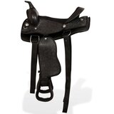 vidaXL Western sedlo, uzda in oprsnica pravo usnje 13" črne barve | Shoptok.si