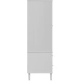  Komoda SENJA bijela izgled ratana 90x55x175 cm masivna borovina | shoptok.hr