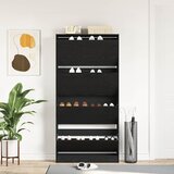  Ormar za cipele Crni hrast 80 x 21 x 163,5 cm Konstruirano drvo | shoptok.hr