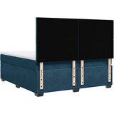  s oprugama i madracem plavi 180x200 cm baršunasti | shoptok.hr