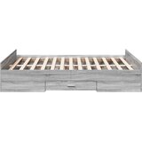  Okvir za krevet s ladicama boja sivog hrasta 135x190 cm | Eponuda.ba