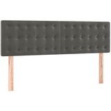 The Living Store posteljno vzglavje 2 kosa temno sivo 72x5x78/88 cm žamet - vzglavje, (21418859) | Shoptok.si