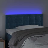  Posteljno vzglavje temno modro 80x5x78/88 cm žamet | Shoptok.si