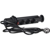Orno Produžni kabel sa 3 x Schuko utičnice, ugradbena - OR-AE-1347(GS)/B | shoptok.hr