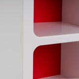Casa Selección Rdeče-bel regal 76x70 cm – | Shoptok.si