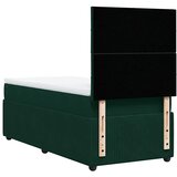 Box spring krevet s madracem tamnozeleni 100x200 cm baršunasti | shoptok.hr