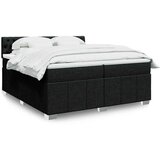 Maison Chic Box spring postelja - Vzmetna postelja z vzmetnico črn 200x200 cm blago SL11818, (21881865) | Shoptok.si