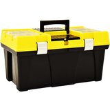 vidaXL Škatla za orodje plastična 595x337x316 mm rumena, (22054710) u