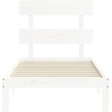  Okvir kreveta bez madraca bijeli 90 x 200 cm masivna borovina | shoptok.hr