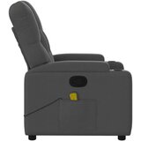  Masažni naslanjač temno sivo blago | Shoptok.si
