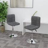 Maison Chic Vrtljivi Jedilni stoli - Vzorci stoli 2 kosa temno sivo blago A1823, (22031195) | Shoptok.si