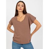 BASIC Feel Good T-shirt-B-014.59-brown | Shoptok.si