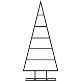  Metalno ukrasno božićno drvce crno 90 cm Slike