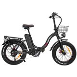 Drvetion električno kolo CT20 - 750W motor 48V20AH baterija 20" kolesa disk zavore - črna, (21328034) Cene