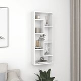 vidaXL Stenska polica bela 36x16x90 cm iverna plošča Cene