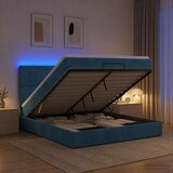  Krevet od pjene s madracem i LED-om Tamno plava 160 x 200 cm | shoptok.hr