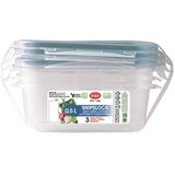  SET 3/1 PLASTIČNE POSUDE SNIPSLOCK 0,5L SNIPS | shoptok.hr
