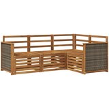  Setovi sofa 4 pcs Čvrsto drvo akacije | shoptok.hr