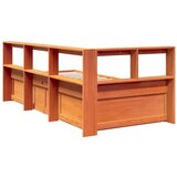  Knjižna postelja brez vzmetnice vošč. rjava 90x190 cm borovina, (21790859) | Shoptok.si
