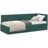  Kutni okvir kreveta Tamnozelena 80 cm x 200 cm Baršun | shoptok.hr