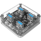 usb vozlišče 4-port usb 3.0, prozorno, MH4U