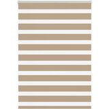 vidaXL zebra senčilo peščeno rjava 110x150 cm tkanina širina 105,9 cm, (22046993) Cene