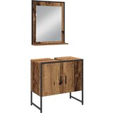  Set namještaja za kupaonicu 3 kom. Smeđa 33 x 33 x 102,5 cm | shoptok.hr