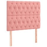  Krevet s oprugama i madracem ružičasti 120 x 190 cm baršunasti | shoptok.hr