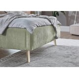Meise Möbel Svetlo zelena oblazinjena zakonska postelja z letvenim dnom 120x200 cm Mattis – | Shoptok.si