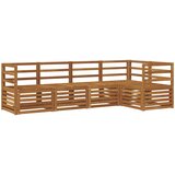  Sekcijska garnitura 5 pcs Prirodna Čvrsto drvo akacije | shoptok.hr