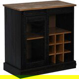 Maison Chic Komoda - Predalnik HALDEN z drsnimi vrati črna 80x40x80 cm masivni les, (21719313) | Shoptok.si