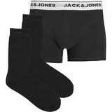 Jack & Jones Boksarice 'JACORDINARY' svetlo siva / črna / bela | Shoptok.si