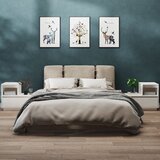 Furnova Nočna omarica 2 kosa bela 60x34x51 cm trdna borovina, (21927669) | Shoptok.si