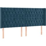  box spring s madracem LED tamnoplavi 200x200 cm baršun | shoptok.hr