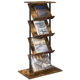 Polica za časopise s policom Dimljeni hrast 68 x 40 x 123.5 cm | shoptok.hr