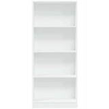  Knjižna omara bela 60x24x143 cm inženirski les | Shoptok.si