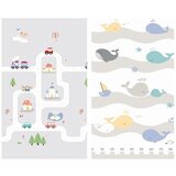 IQ GLOBAL doo PLAYTIME sklopiva dvostrana podloga Grad + Kitovi 120x180x1 cm | ePonuda.com