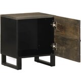 Maison Chic Nočna omarica - Nočna miza črna 40x33x46 cm trden mangov les, (21687184) Cene