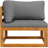  Modularna kutna sofa i tamnosivi jastuci masivno bagremovo drvo | shoptok.hr
