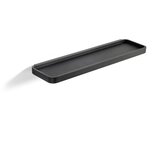 Zone Črna kopalniška polica Rim, 44 x 11 cm Cene