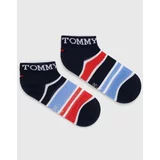 Tommy Hilfiger Otroške nogavice 2-pack mornarsko modra barva