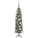 vidaXL Umjetno vitko božićno drvce Zelena 120 cm Plastika i PVC | shoptok.hr