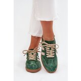 Boto Women's Suede Sneakers Green Sirella | Shoptok.si
