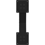  Noge za klub stolić u obliku slova X, 2 kom, crne, 50 x (30-31) cm, čelik | shoptok.hr